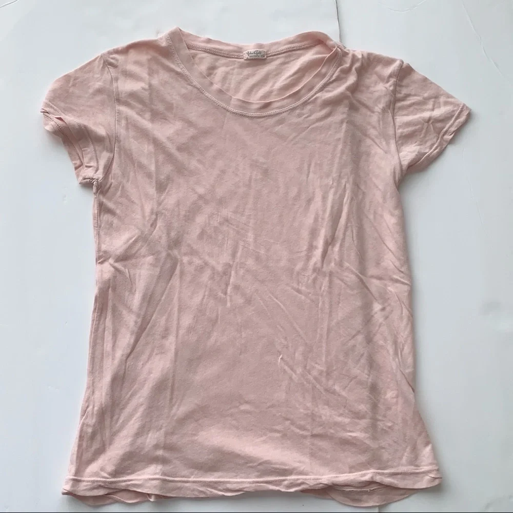JOHN GALT / BRANDY MELVILLE Pink Short Sleeve Tee - EUC, One Size